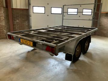 Wesco 2000 kg Aanhanger Tandemasser plateau Aanhangwagen beschikbaar voor biedingen