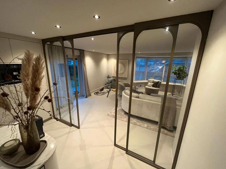 Stalen Exclusieve Roomdivider – Luxe, karakter in één, Doe-het-zelf en Verbouw, Glas en Ramen, Nieuw, Glasplaat, 160 cm of meer