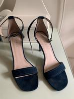 Esprit sandalen hakken suede blauw maat 40, Ophalen of Verzenden, Zo goed als nieuw, Blauw, Sandalen of Muiltjes