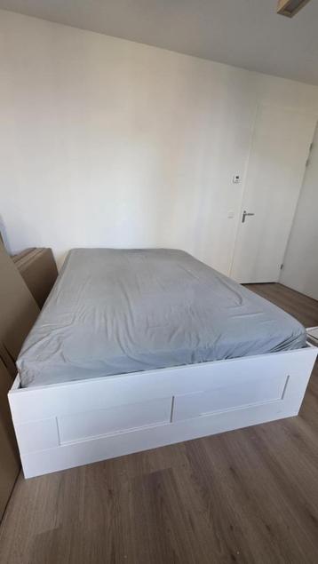 IKEA BRIMNES bed met opberglades + Ikea matras 140x200 – in  beschikbaar voor biedingen