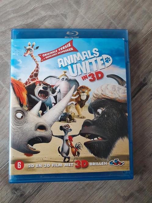 Blu-Ray Animals United in 3D, Cd's en Dvd's, Blu-ray, Gebruikt, Tekenfilms en Animatie, 3D, Ophalen of Verzenden