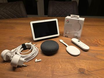 2x Google Chromecast HD, Google Nest Hub en Google Nest Mini beschikbaar voor biedingen