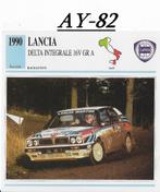 Ay82 autokaart lancia delta integrale 15v gr a( 1990 ), Ophalen of Verzenden, Zo goed als nieuw, Auto's