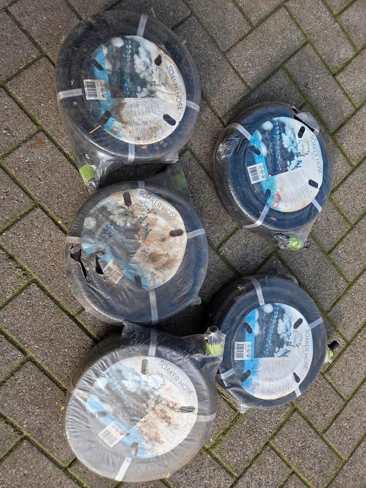 Druppelslang 5x 15 meter, Tuin en Terras, Tuinslangen, Nieuw, Tuinslang, Ophalen