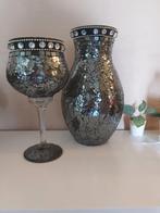Craquelé vazen, Ophalen, Zwart, Minder dan 50 cm