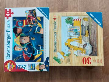 Puzzel Ravensburger brandweerman Sam graafmachine  beschikbaar voor biedingen