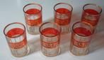Theeglazen 6 Stuks Glazen in Doos met goud, Verzamelen, Glas en Borrelglaasjes, Ophalen of Verzenden, Nieuw, Overige typen