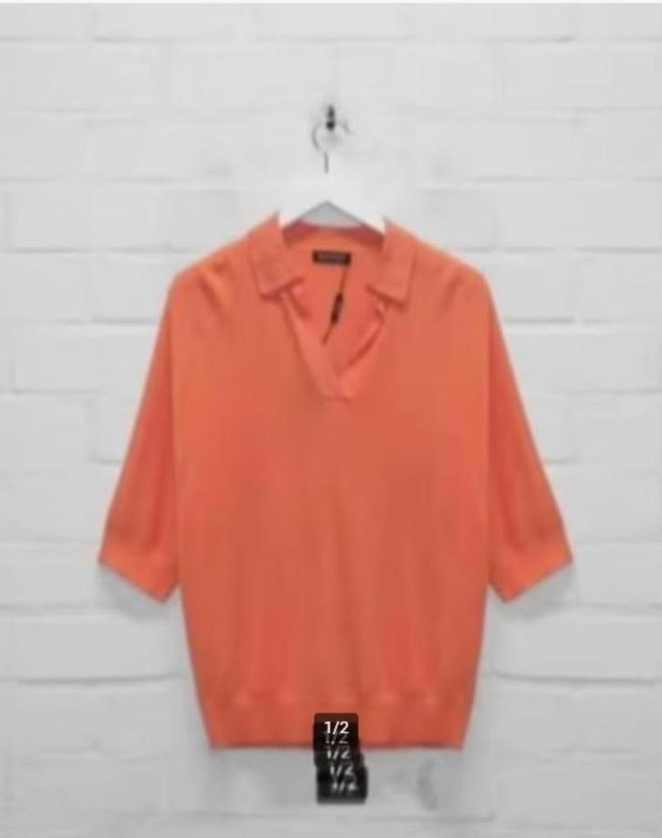 Repeat - Mooie trui maat 44 - Vaste col - Nieuw €159, Kleding | Dames, Truien en Vesten, Nieuw, Maat 42/44 (L), Oranje, Ophalen of Verzenden