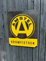 AMSTEL Bromfietsen emaille reclamebord, Ophalen, Reclamebord, Gebruikt, .