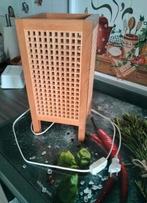 Houten Tafellamp met Open Design, Ophalen, Zo goed als nieuw, Modern, Minder dan 50 cm