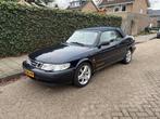 Saab 9-3 2.0 T Cabrio 1999 Blauw, Auto's, Beige, 4 cilinders, Cabriolet, Handgeschakeld