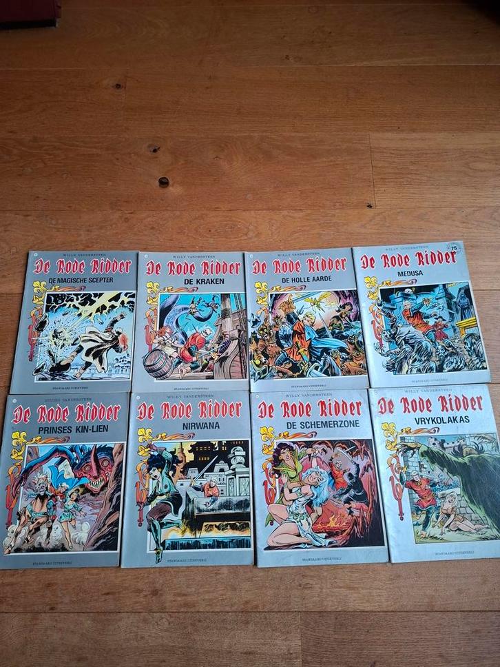 8 stripboeken van de Rode ridder, Boeken, Stripboeken, Gelezen, Meerdere stripboeken, Ophalen of Verzenden