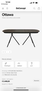 Ottawa Uitschuifbare Eettafel Bo-Concept, Huis en Inrichting, Tafels | Eettafels, Ophalen, Eikenhout, 200 cm of meer, 50 tot 100 cm