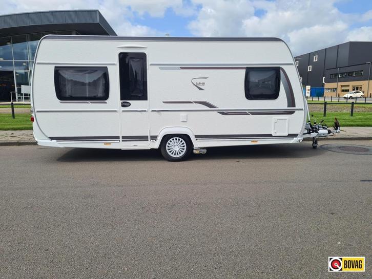 Fendt Saphir 465 SFB, Caravans en Kamperen, Caravans, Bedrijf, tot en met 4, 1250 - 1500 kg, Rondzit, Fendt, Frans bed, Vast bed