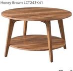 VASAGLE Round Coffee Table, Living Roon Table 2 Levels, Coff, Huis en Inrichting, Tafels | Bijzettafels, Ophalen of Verzenden