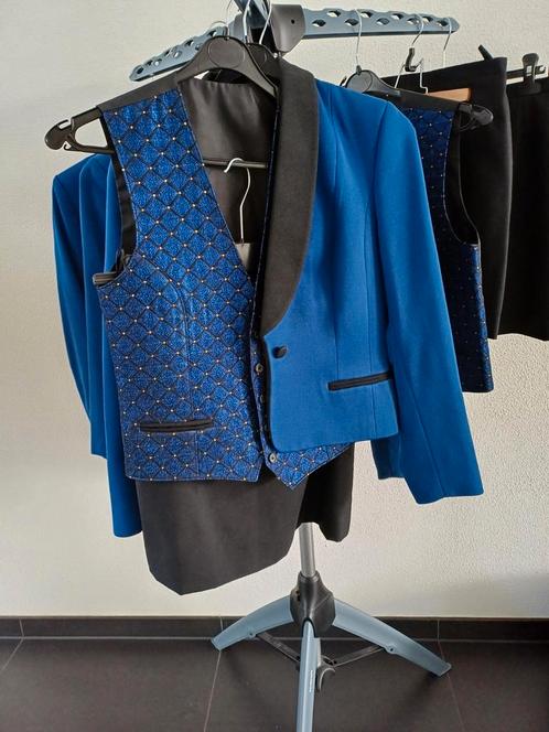2x driedelig mantelpakje en 2x herencolbert, Kleding | Dames, Dames-kledingpakketten, Gedragen, Maat 36 (S), Ophalen of Verzenden