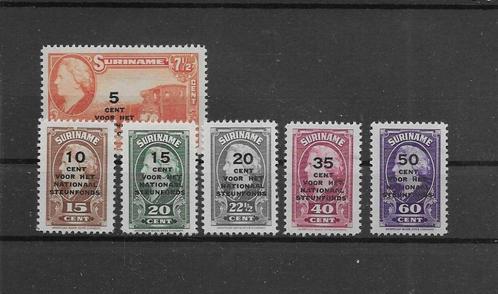 Suriname 1945, NVPH 214 t/m 219, Ongebruikt., Postzegels en Munten, Postzegels | Suriname, Postfris, Verzenden