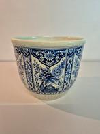 Antieke royal sphinx delfts blauw boch bloempot, Ophalen of Verzenden