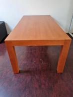 Grote houten eettafel voor 8 personen met bijpassende salont, Ophalen, Gebruikt, 100 tot 150 cm, Vijf personen of meer