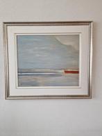 Zeegezicht Schilderij van Bev Birret - Ingelijst, Ophalen of Verzenden