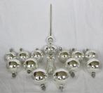 1 Set zilverkleurige kerstballen en piek met sterdecoratie, Diversen, Kerst, Ophalen, Zo goed als nieuw