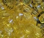 Lego 1x1 round tile, Transparant yellow (per 100), Verzenden, Nieuw, Losse stenen, Lego