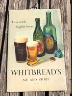 Oud reclamebord geen emaille bord whitbread bier plaat, Verzamelen, Biermerken, Ophalen of Verzenden, Gebruikt, Reclamebord, Plaat of Schild