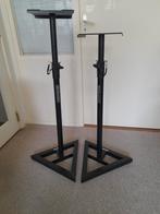 Zwarte Millenium standaards  - zgan, Audio, Tv en Foto, Luidsprekers, Ophalen, Zo goed als nieuw, Front, Rear of Stereo speakers