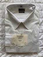 Hereniverhemd Tono wit, L (41-42) slimfit, Kleding | Heren, Ophalen of Verzenden, Nieuw, Wit, Halswijdte 41/42 (L)