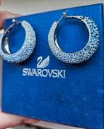 Swarovski oorbellen., Ophalen of Verzenden, Zo goed als nieuw, Blauw, Overige materialen