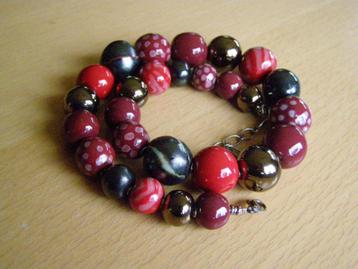 HALSKETTING KAZURI BEADS OORBELLEN KENIA AARDEWERK beschikbaar voor biedingen