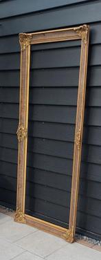 Grote antieke houten schilderij baroklijst 190x80 cm, Huis en Inrichting, Woonaccessoires | Lijsten, Ophalen, Gebruikt, 75 tot 100 cm