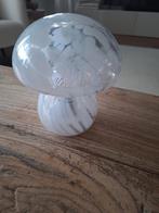 Glazen Paddenstoel Lamp - Batterij, Ophalen of Verzenden, Overige kleuren, Glas, Minder dan 50 cm