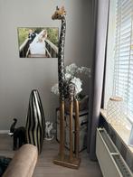Houten Giraffe Beeld - Decoratief, Ophalen, Zo goed als nieuw, Hout, Dierenbeeld