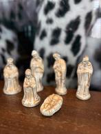 Vintage kerststal met goudaccenten, Diversen, Kerst, Ophalen of Verzenden, Zo goed als nieuw