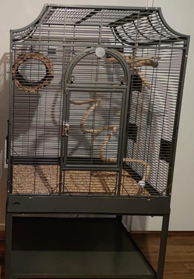 Montana Madeira 3 Antiek, Dieren en Toebehoren, Vogels | Hokken en Kooien, Zo goed als nieuw, Vogelkooi, Metaal, Ophalen