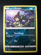 6141 Nieuwe Pokemon Kaart Glimmend ALOLAN RATTATA   (81/147), Nieuw, Foil, Losse kaart, Verzenden