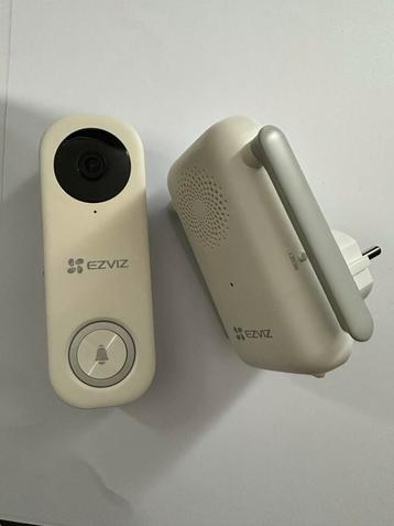 Ezviz db1c + chime video deurbel met gong wifi draadloos beschikbaar voor biedingen