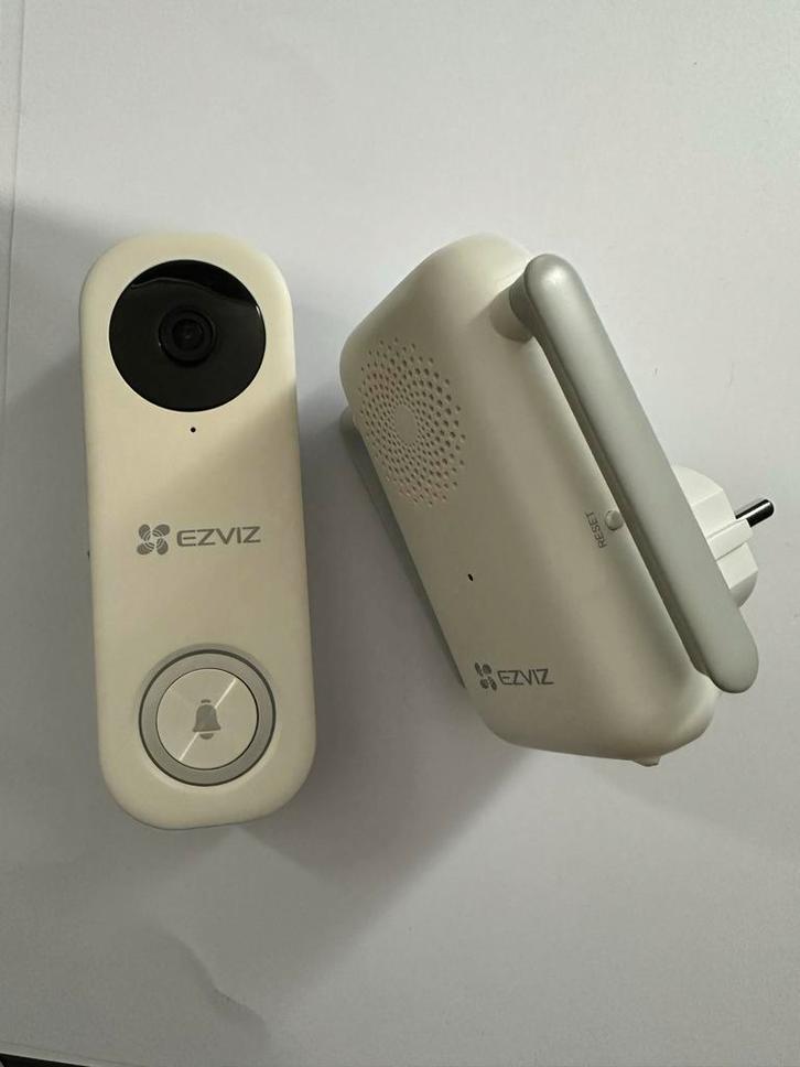 Ezviz db1c + chime video deurbel met gong wifi draadloos, Huis en Inrichting, Deurbellen, Gebruikt, Ophalen of Verzenden