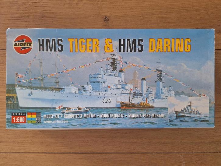 1:600 1/600 Airfix HMS Tiger & HMS Daring, Hobby en Vrije tijd, Modelbouw | Boten en Schepen, Zo goed als nieuw, 1:200 of kleiner