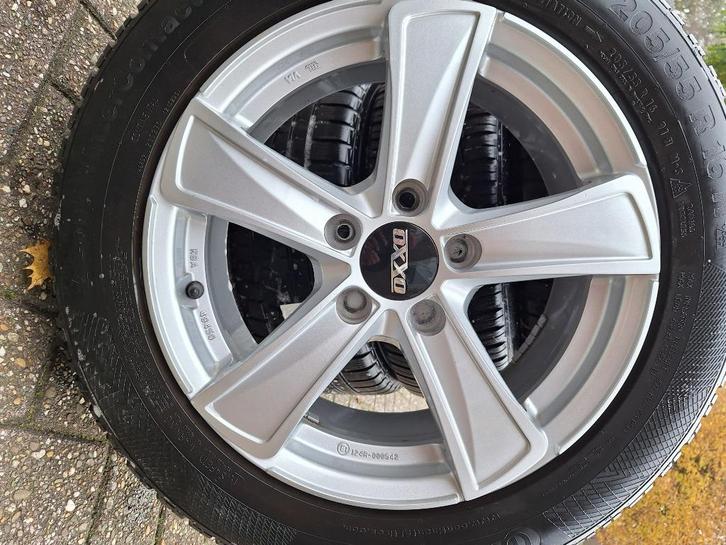 winterbanden op lichtmetalen velg, Auto-onderdelen, Banden en Velgen, Banden en Velgen, Winterbanden, 16 inch, 205 mm, Personenwagen