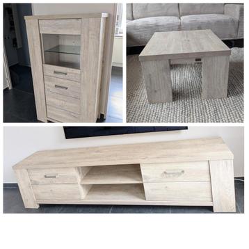Mooie set Lamulux meubels! Vitrine kast/salontafel/tv meubel beschikbaar voor biedingen