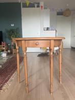 Houten haltafel met lade – 80 x 77 cm, Huis en Inrichting, Tafels | Sidetables, Ophalen, Gebruikt, 50 tot 100 cm, Overige vormen