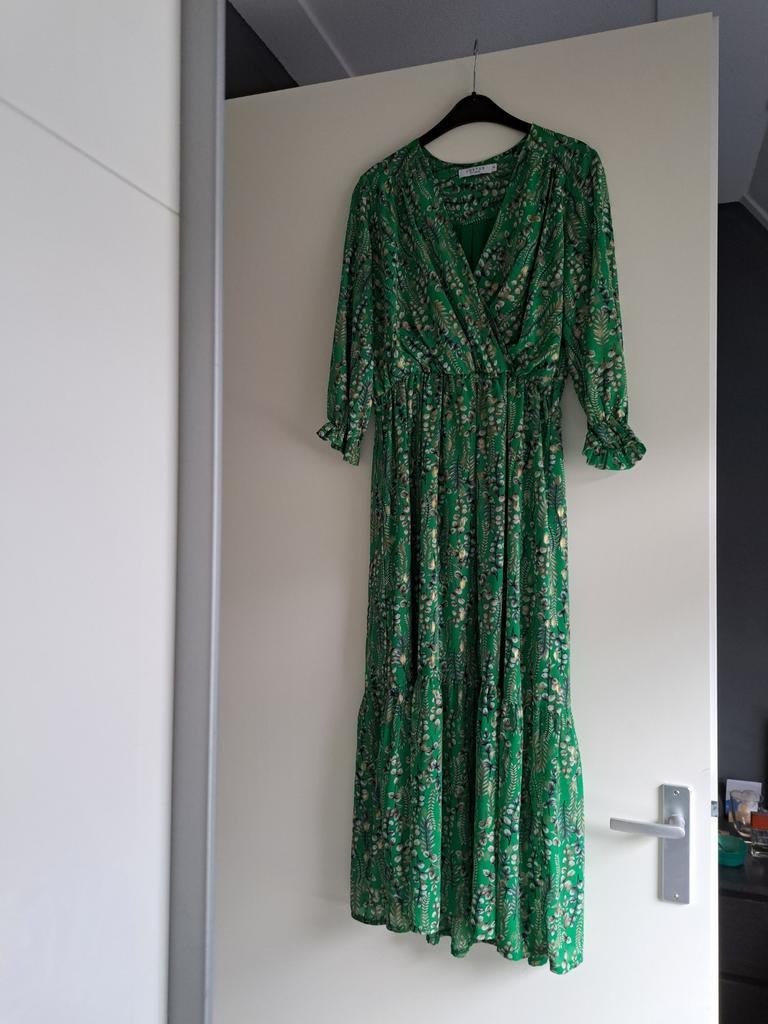 Costes groene jurk maat M, Kleding | Dames, Ophalen of Verzenden, Zo goed als nieuw, Maat 38/40 (M), Groen