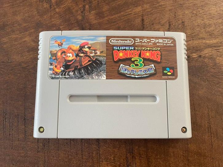 Super Donkey Kong Country 3 SNES Super Nintendo Famicom NTSC, Spelcomputers en Games, Games | Nintendo Super NES, Zo goed als nieuw