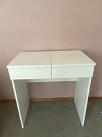 Witte kaptafel met spiegel, Ophalen, Gebruikt, Minder dan 100 cm, Met lade(s)