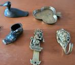 messing brons beeldje schoen eend deurklopper kat, Antiek en Kunst, Antiek | Koper en Brons, Ophalen of Verzenden, Koper