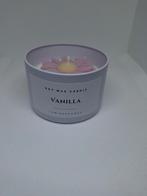 soy wax candle ~ vanilla, Nieuw, Minder dan 25 cm, Overige materialen, Ophalen of Verzenden