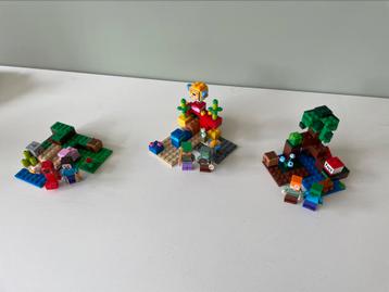 Lego Minecraft 3 sets 21240, 21177, 21164 beschikbaar voor biedingen