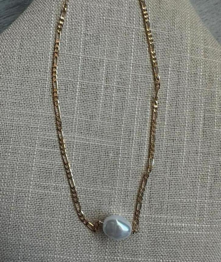 Ketting parel, Sieraden, Tassen en Uiterlijk, Kettingen, Nieuw, Overige materialen, Goud, Verstelbaar, Verzenden